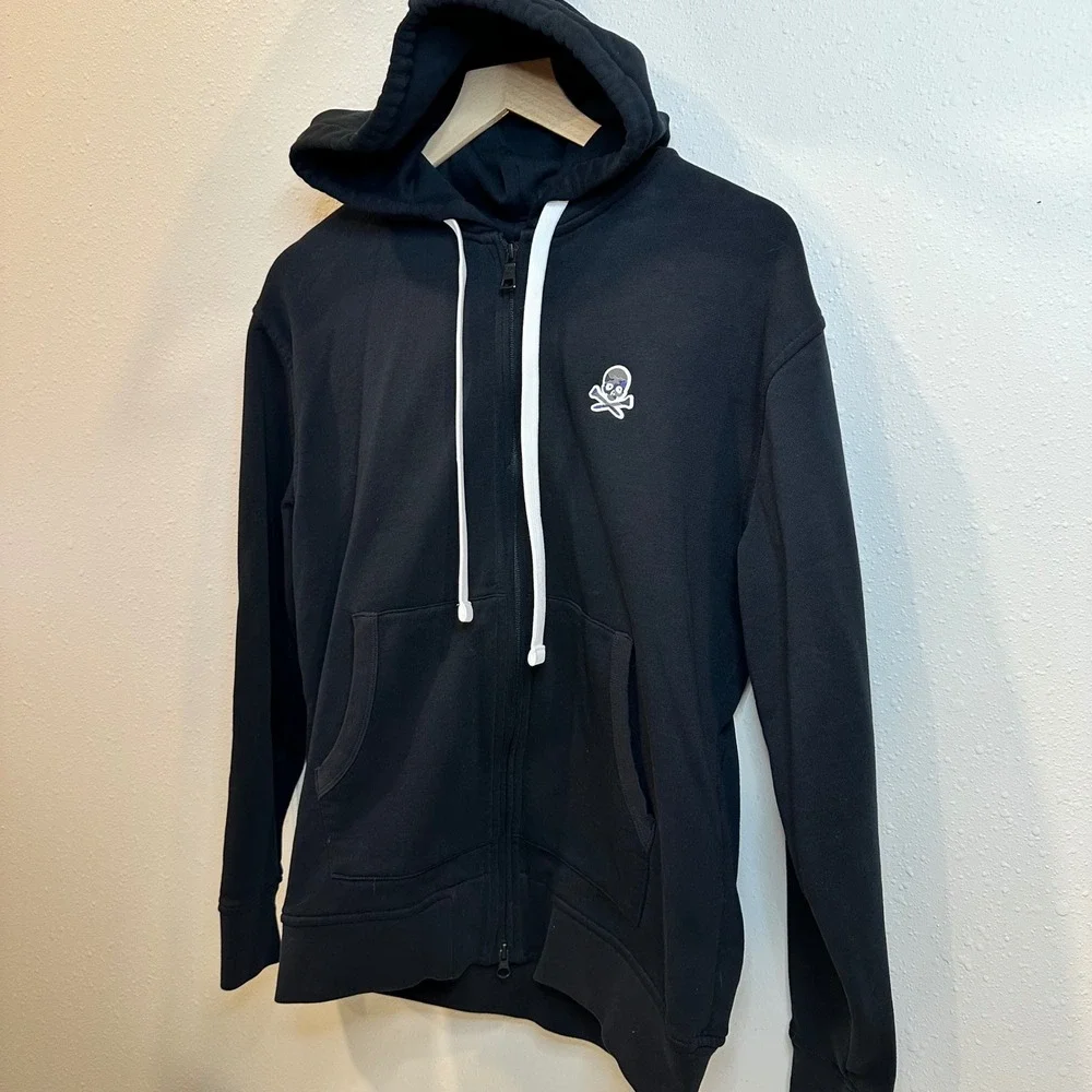 G/FORE Zip Hoodie Mens Medium Black Camo Skull Logo Golf Athleisure Sportswear - Picture 2 of 15